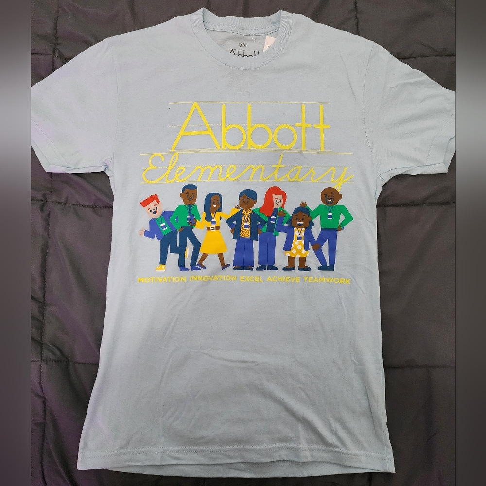 Abbott Elementary Light Blue Women's Tee (Size XS)